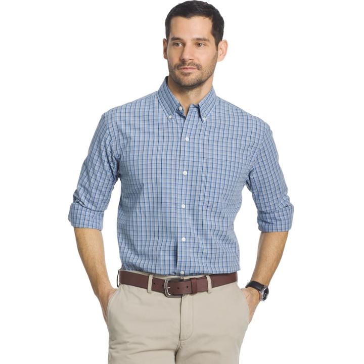 Men's Arrow Hamilton Regular-fit Button-down Shirt, Size: Xxl, Blue Other