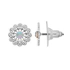 Lc Lauren Conrad Filigree Nickel Free Flower Button Stud Earrings, Women's, Blue
