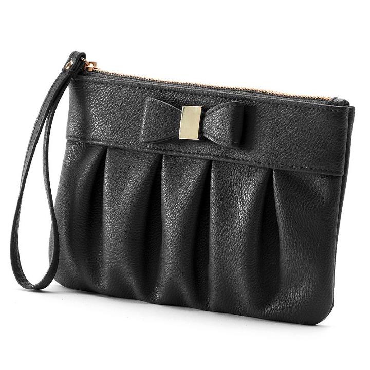 Apt. 9&reg; Bow Wristlet, Women's, Black