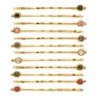 Lc Lauren Conrad 12-pc. Round Stone Bobby Pin Set, Women's, Multicolor
