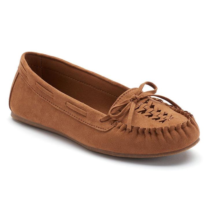 So&reg; Women's Casual Moccasins, Girl's, Size: Medium (7), Brown Oth