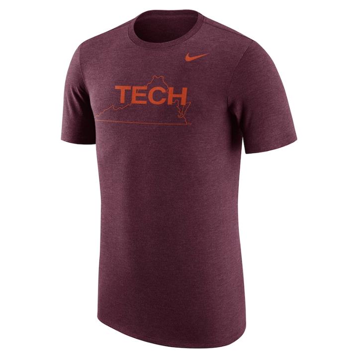 Men's Nike Virginia Tech Hokies Vault Tee, Size: Small, Multicolor