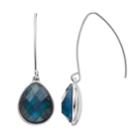 Dana Buchman Simulated Abalone Threader Earrings, Blue