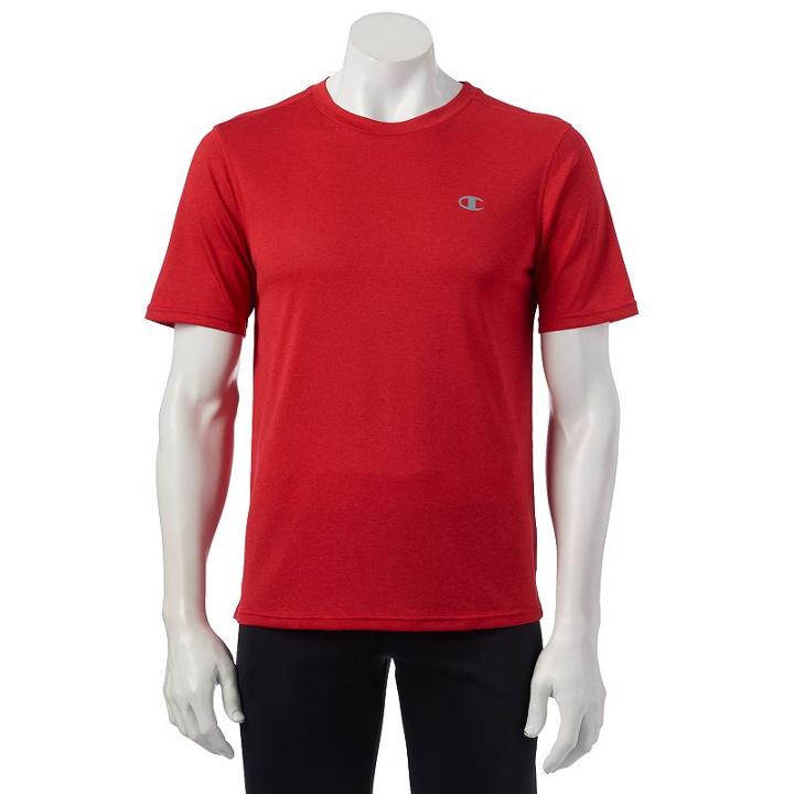 Men's Champion Vapor Performance Tee, Size: Large, Red