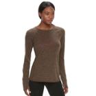 Women's Tek Gear&reg; Long Sleeve Tee, Size: Large, Dark Green