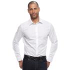 Big & Tall Apt. 9&reg; Slim-fit Stretch Button-down Shirt, Men's, Size: Xl Tall, White
