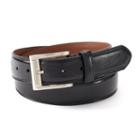 Big & Tall Izod Double-stitched Leather Belt, Men's, Size: 50, Black