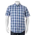 Big & Tall Croft & Barrow&reg; True Comfort Classic-fit Stretch Button-down Shirt, Men's, Size: L Tall, Blue