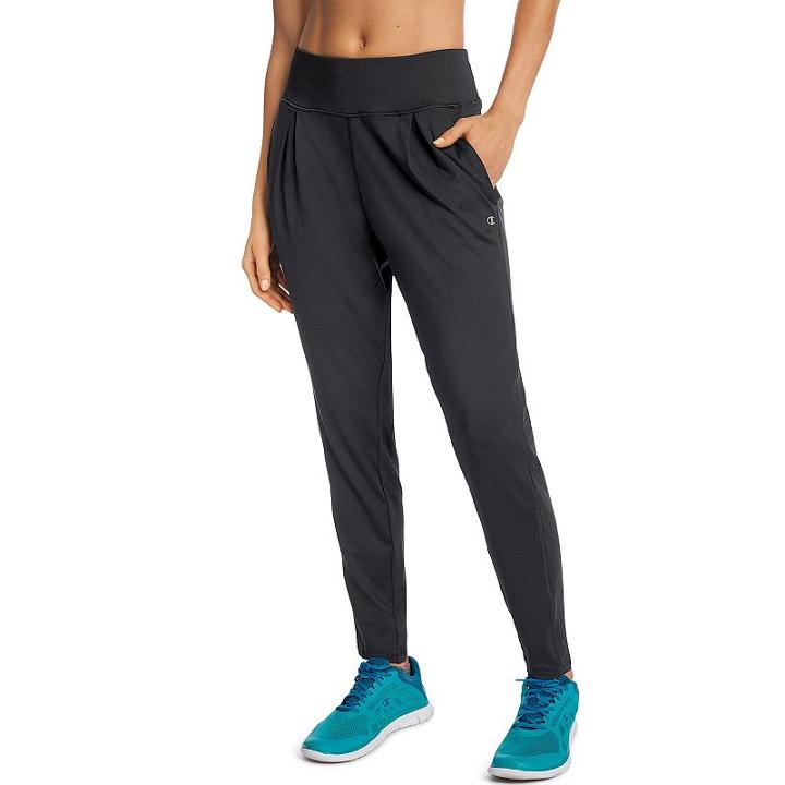 Women's Champion Loose Fit Yoga Pants, Size: Large, Black