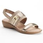 Croft & Barrow&reg; Gladis Women's Ortholite Wedge Sandals, Size: Medium (9), Gold