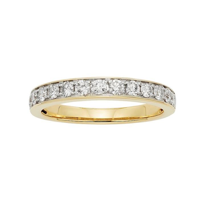 1/2 Carat T.w. Igl Certified Diamond 14k Gold Wedding Ring, Women's, Size: 9, White