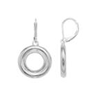 Napier Circle Nickel Free Drop Earrings, Women's, Silver