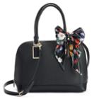 Apt. 9&reg; Lizzy Bow Satchel, Women's, Black