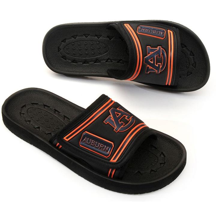 Adult Auburn Tigers Slide Sandals, Size: Large, Black
