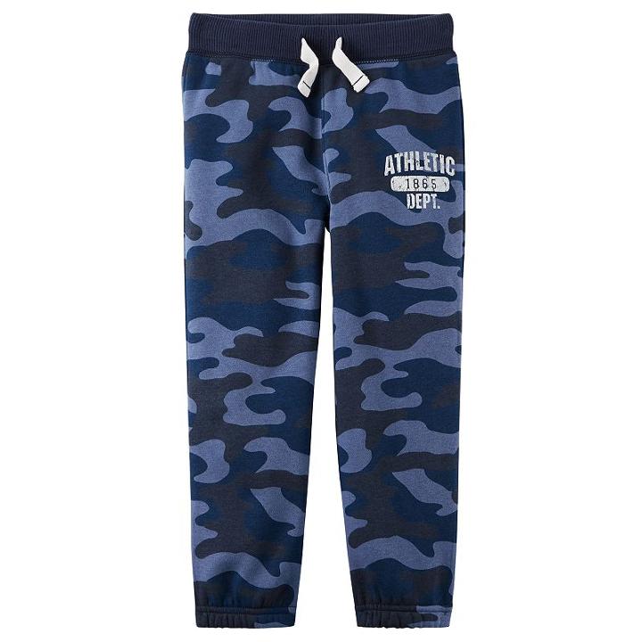 Boys 4-7 Carter's Basic Fleece Pants, Size: 6, Blue Camo