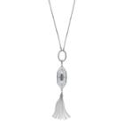 Jennifer Lopez Openwork Hexagon Tassel Necklace, Women's, Dark Blue