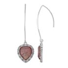 Jennifer Lopez Teardrop Halo Earrings, Women's, Lt Purple