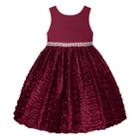 Girls 7-16 American Princess Wavy Ribbon Skirt Dress, Size: 16, Dark Red