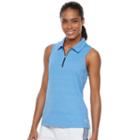 Women's Fila Sport&reg; Quarter-zip Sleeveless Golf Polo, Size: Small, Blue (navy)