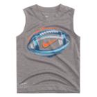 Boys 4-7 Nike Football Graphic Muscle Tee, Size: 4, Grey