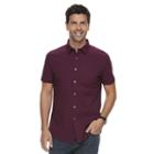 Men's Marc Anthony Slim-fit Stretch Woven Button-down Shirt, Size: Small, Pink
