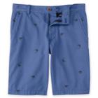 Men's Izod Saltwater Beachtown Classic-fit Printed Stretch Shorts, Size: 35, Blue