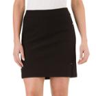 Women's Haggar Solid Pull-on Skort, Size: 14, Black