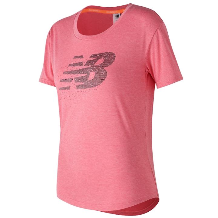 Women's New Balance Graphic Tech Short Sleeve Tee, Size: Large, Yellow