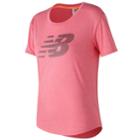Women's New Balance Graphic Tech Short Sleeve Tee, Size: Large, Yellow
