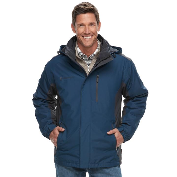 Men's Free Country 3-in-1 Systems Jacket, Size: Large, Dark Blue