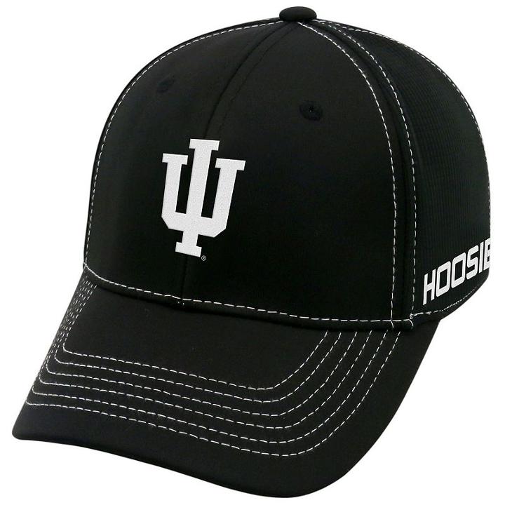 Adult Top Of The World Indiana Hoosiers Dynamic Performance One-fit Cap, Men's, Black