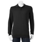 Big & Tall Croft & Barrow&reg; Classic-fit 12gg Solid Polo, Men's, Size: L Tall, Black