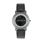 Peugeot Men's Solar Leather Watch - 590, Black