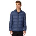 Big & Tall Heat Keep Nano Modern-fit Packable Puffer Jacket, Men's, Size: L Tall, Blue (navy)