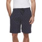 Men's Chaps Printed Sleep Shorts, Size: Large, Blue (navy)