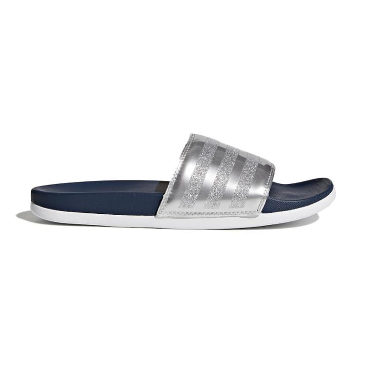Adidas Adilette Cloudfoam Women's Slide Sandals, Size: 9, Blue (navy)