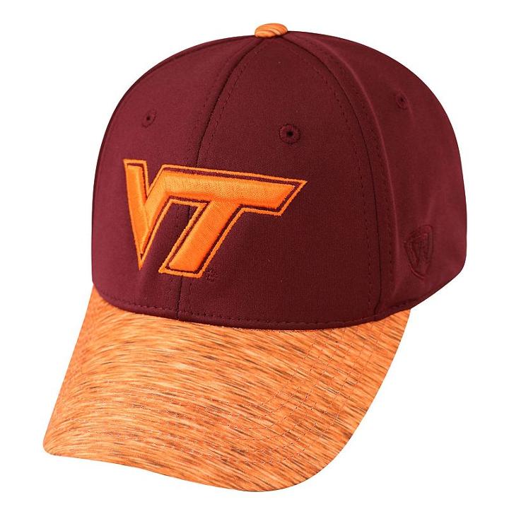 Adult Top Of The World Virginia Tech Hokies Lightspeed One-fit Cap, Men's, Dark Red