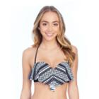 Mix & Match Flounce Underwire Push-up Bikini Top, Teens, Size: Small, Black