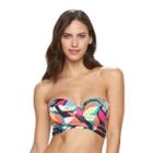 Women's Apt. 9&reg; Abstract Underwire Bandeau Bikini Top, Size: Medium, Ovrfl Oth