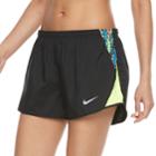 Women's Nike Dry Mesh Inset Running Shorts, Size: Xl, Grey (charcoal)