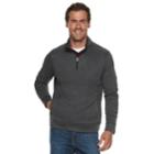 Men's Sonoma Goods For Life&trade; Modern-fit Sweater Fleece Quarter-zip Pullover, Size: Xl, Dark Grey