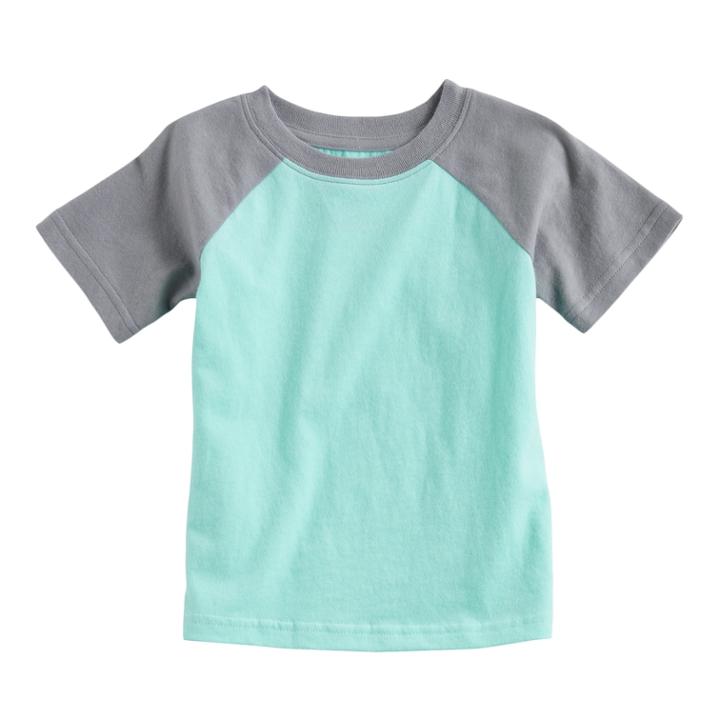 Baby Boy Jumping Beans&reg; Raglan Tee, Size: 6 Months, Light Blue