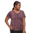 Plus Size Tek Gear&reg; V-neck Performance Tee, Women's, Size: 3xl, Lt Purple