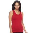 Women's Apt. 9&reg; Reversible Seamless Tank, Size: L/xl, Red