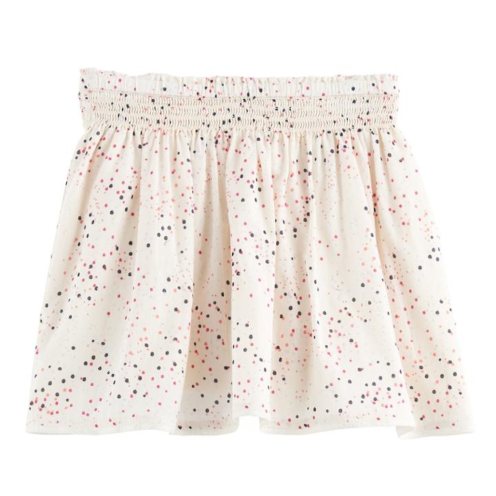 Girls 4-12 Sonoma Goods For Life&trade; Smocked Waist Skort, Size: 5, Lt Beige