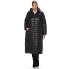 Plus Size Tek Gear&reg; Chevron Long Puffer Jacket, Women's, Size: 2xl, Black