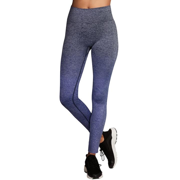 Women's Maidenform Sport Base Layer Seamless High-waisted Leggings, Size: Xxl, Blue (navy)