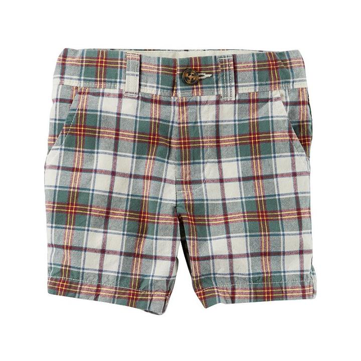 Baby Boy Carter's Plaid Flat Front Shorts, Size: 24 Months, Ovrfl Oth