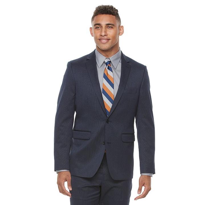 Men's Apt. 9&reg; Extra-slim Fit Stretch Suit Jacket, Size: 42 Short, Blue (navy)