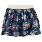 Baby Girl Carter's Print Skort, Size: 6 Months, Navy Floral